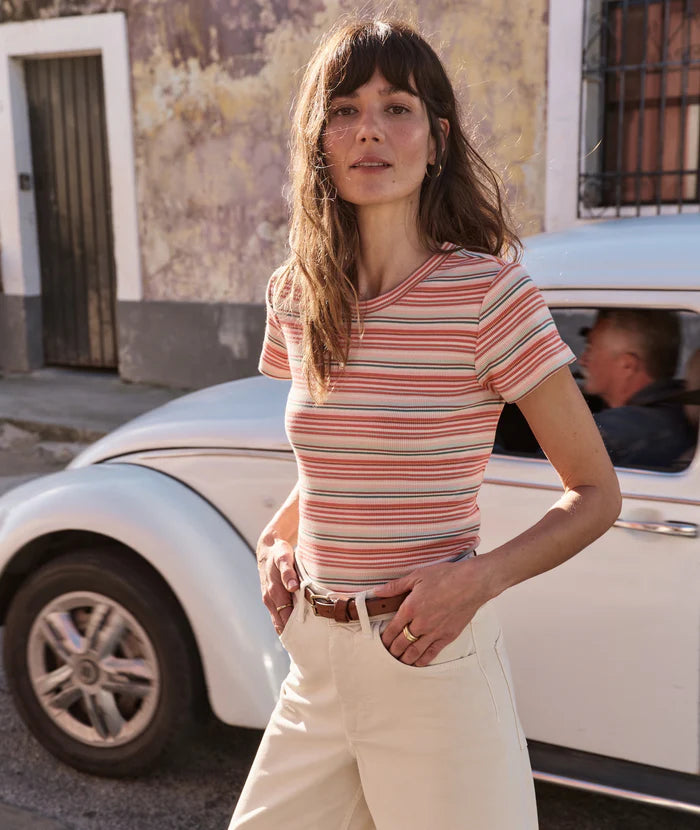 Lexi Rib Sun-In Crew Tee