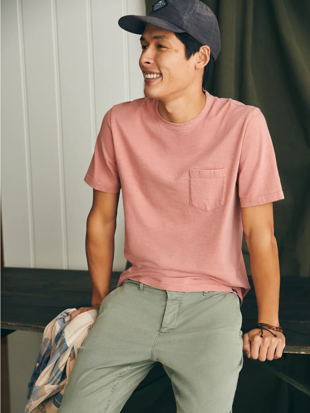 Sunwashed Organic Cotton Pocket T-Shirt