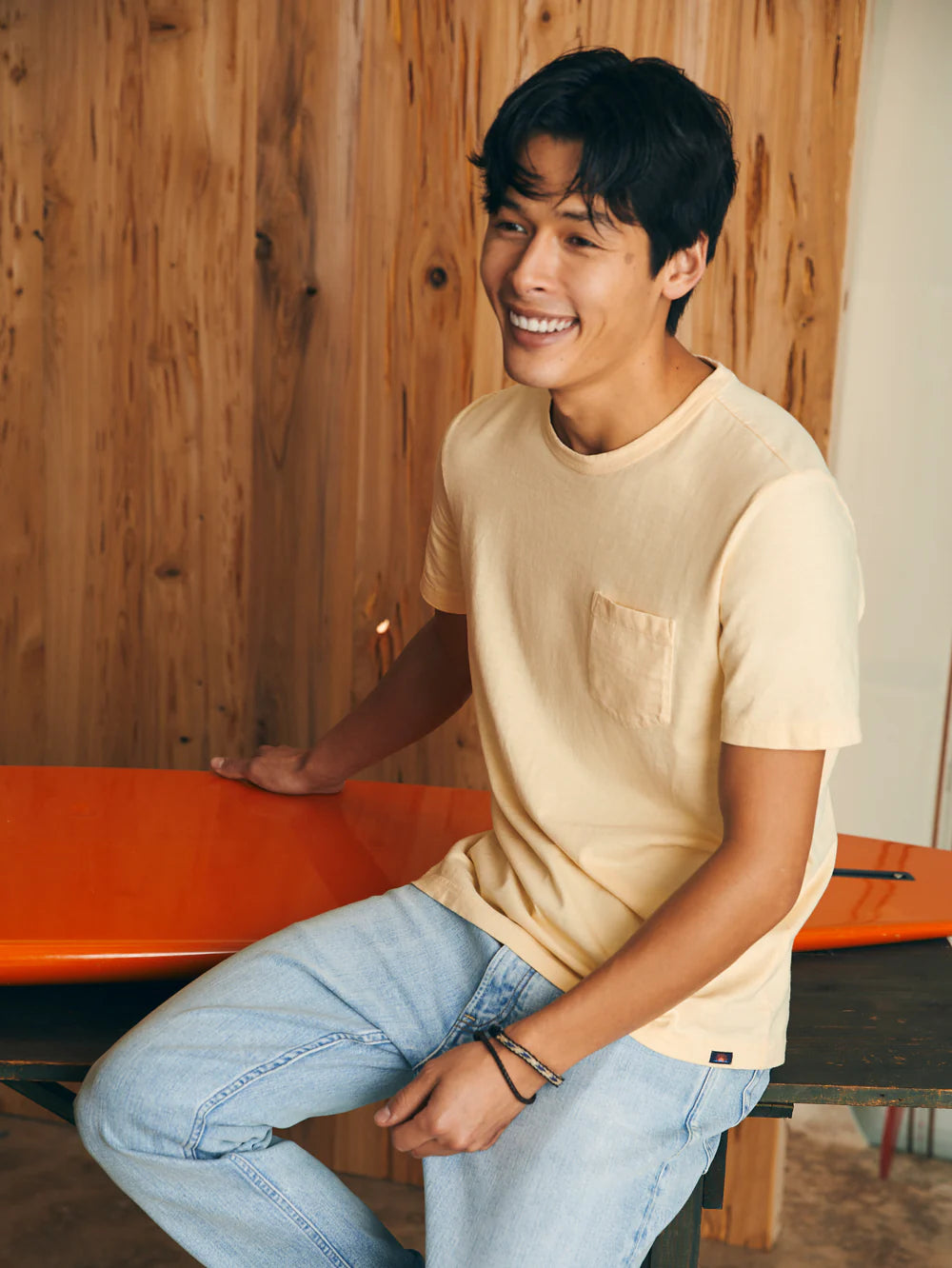 Sunwashed Organic Cotton Pocket T-Shirt