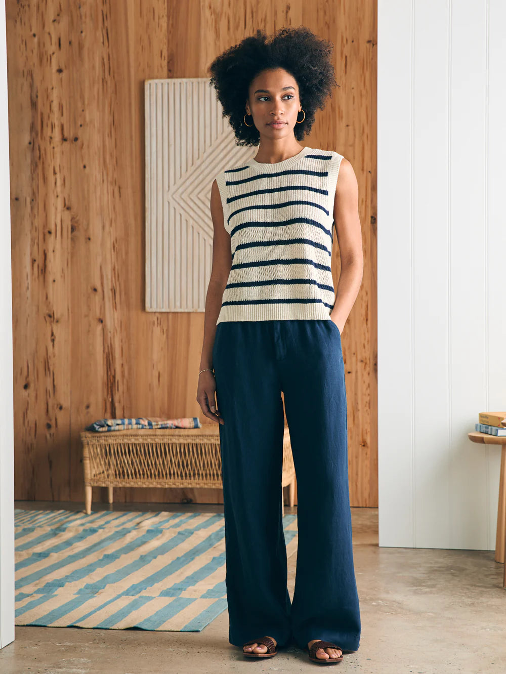 Miramar Linen Muscle Tank