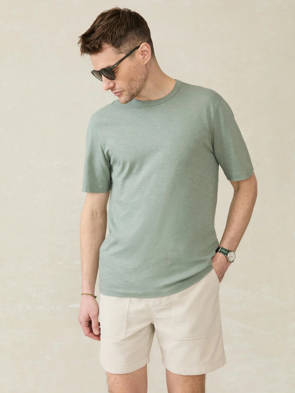 Sunwashed Organic Cotton Pocket T-Shirt