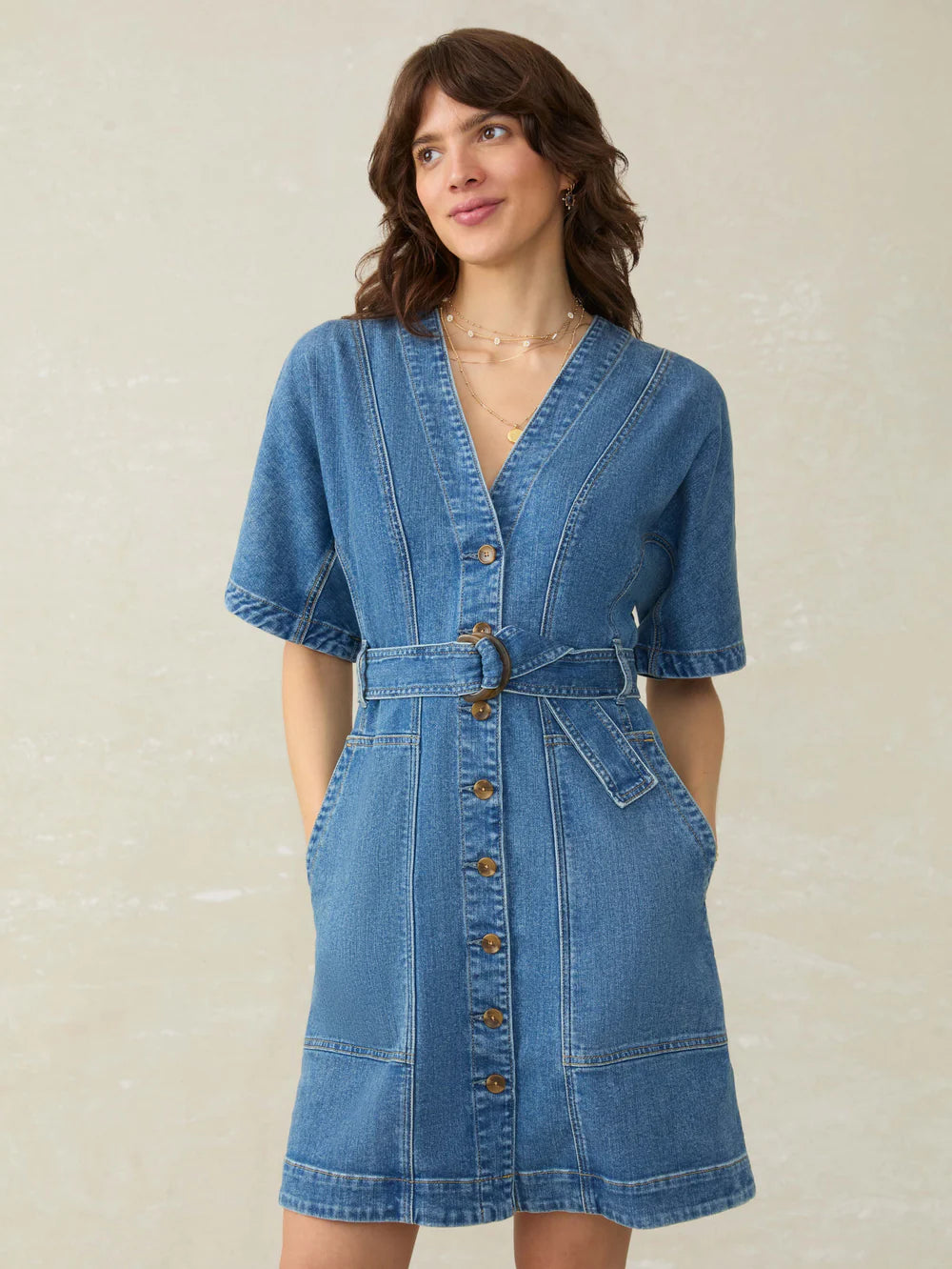 Denim Camille Mini Dress