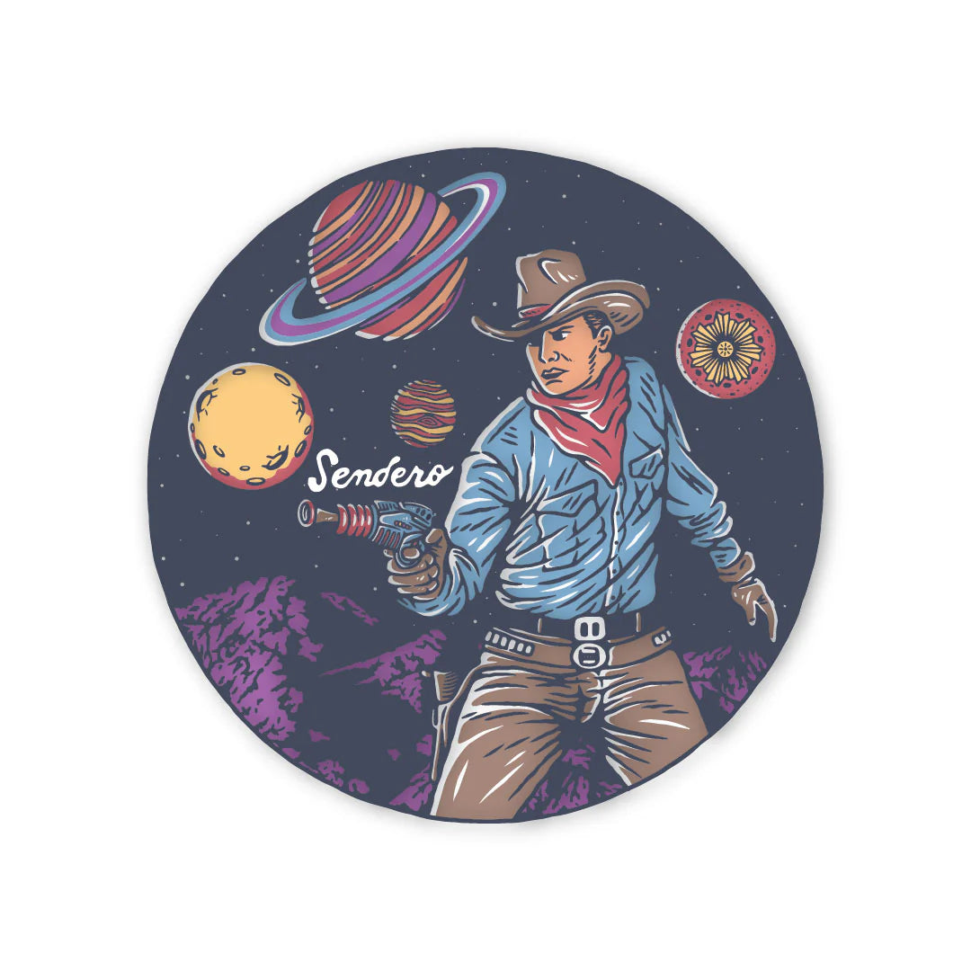 Cosmic Cowboy Sticker - Holographic