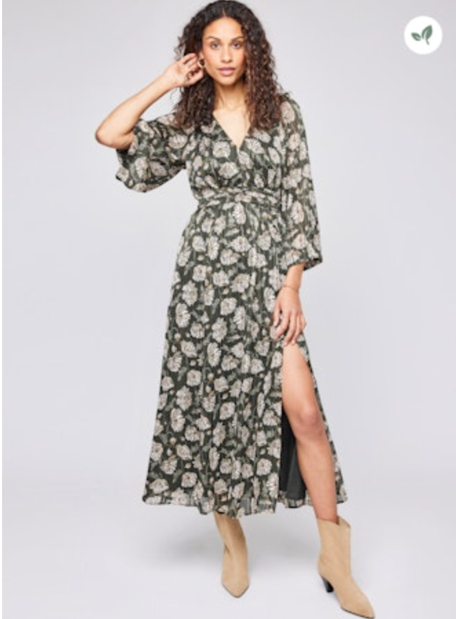 Fabienne Midi Chiffon Dress