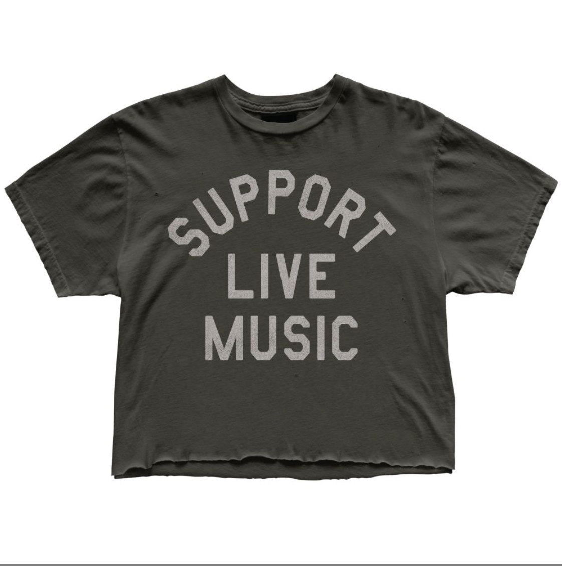 Support Live Music Cropped Tee