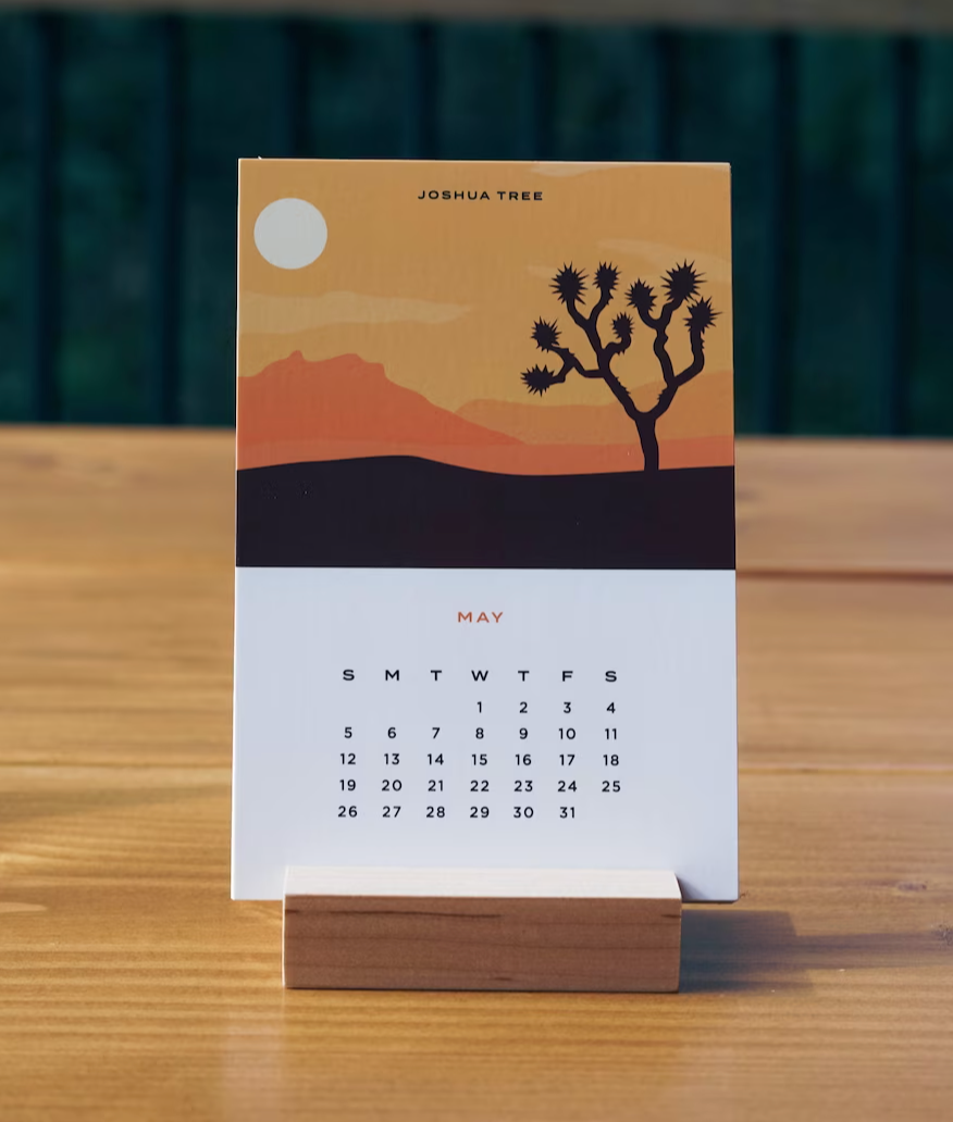 National Park Desk Calender