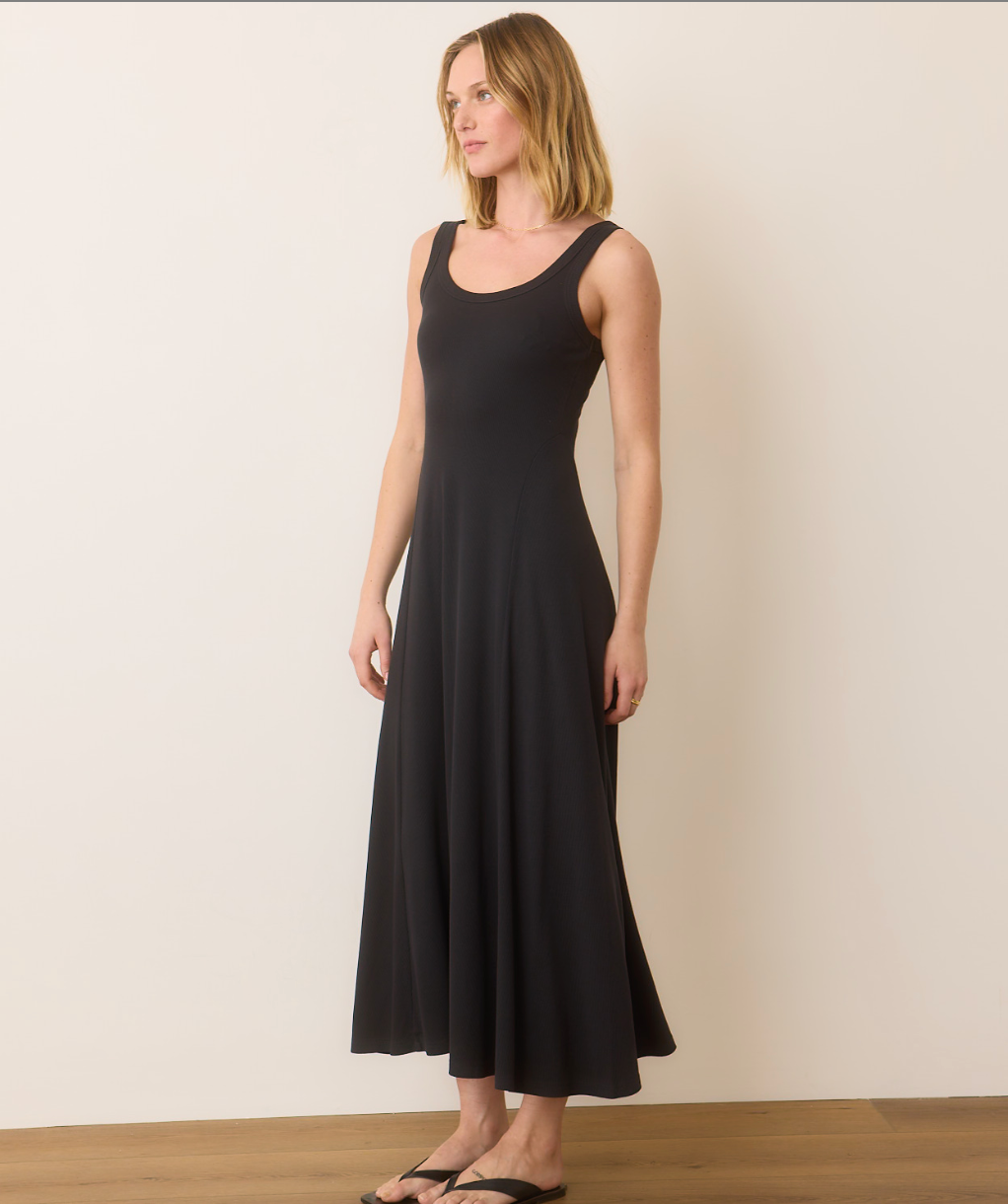 Lexi Rib Sun-In Scoop Neck Dress