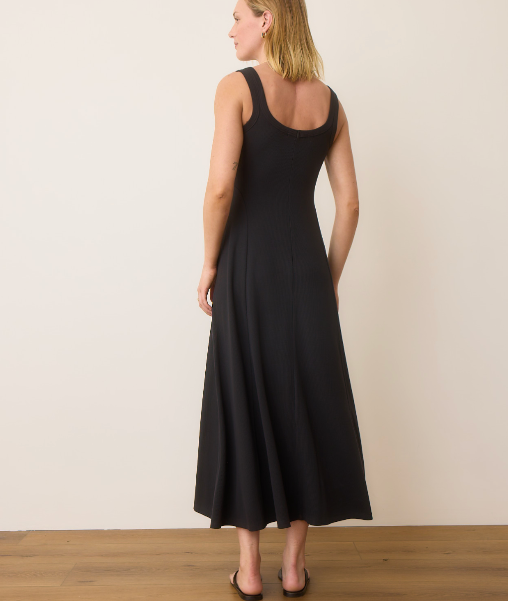 Lexi Rib Sun-In Scoop Neck Dress