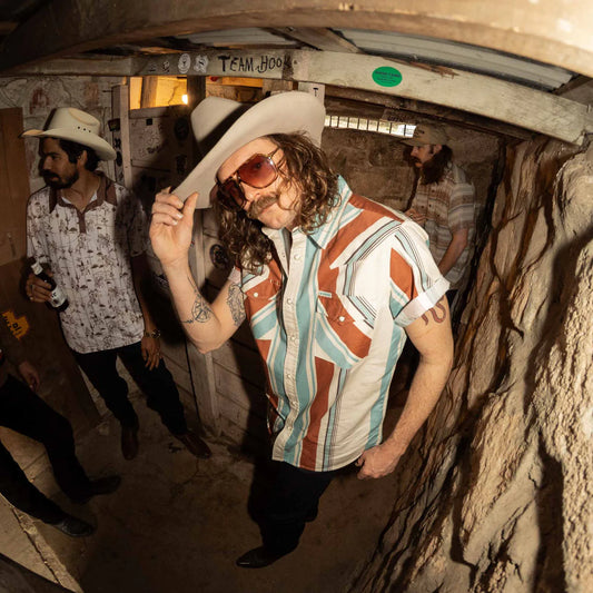 The Wyatt Pearl Snap Short Sleeve Serape Shirt