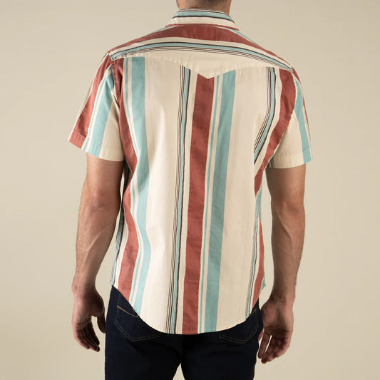 The Wyatt Pearl Snap Short Sleeve Serape Shirt