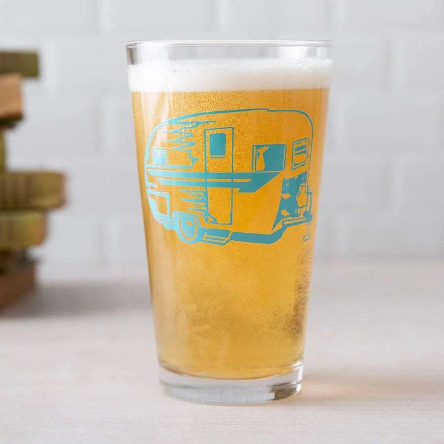 Camper Trailer Pint Glass