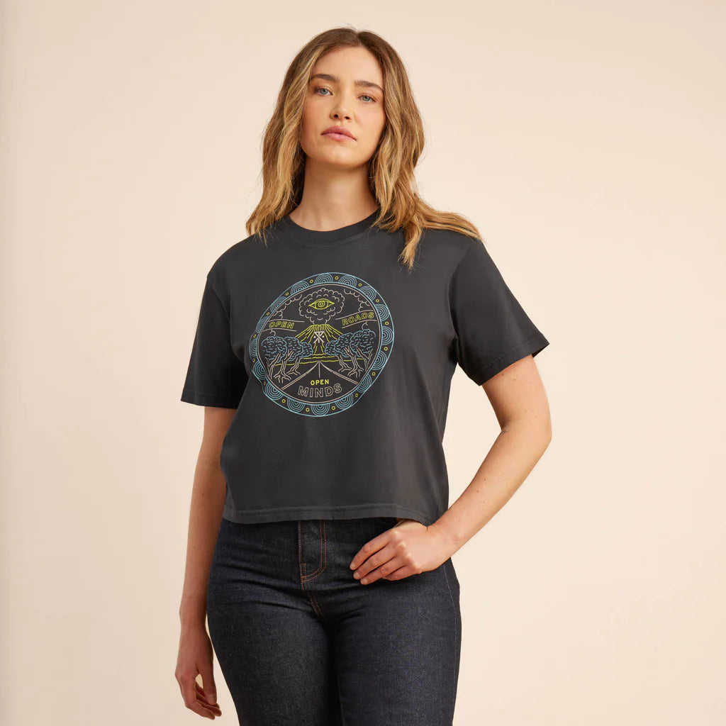 OPEN ROADS TEE BLACK