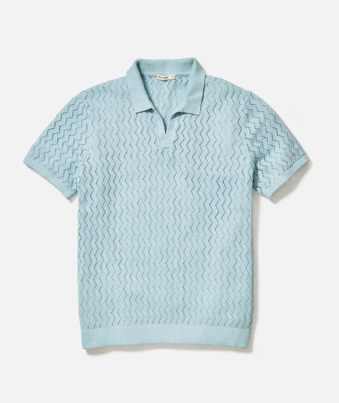 Zig-Zag-Stitch-Sweater-Polo-Cloud-Blue-front-mstgoods.com