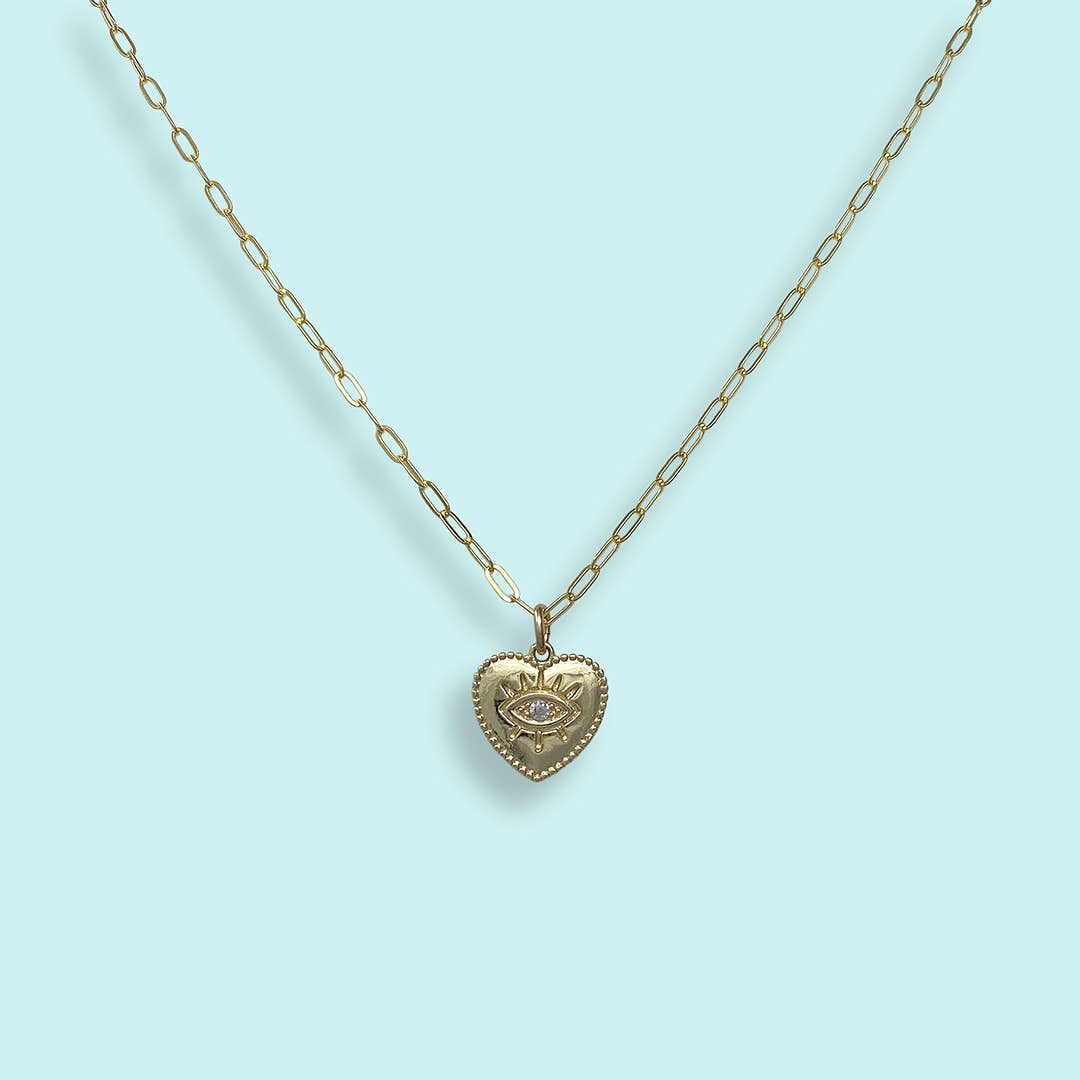 Eye Heart Necklace