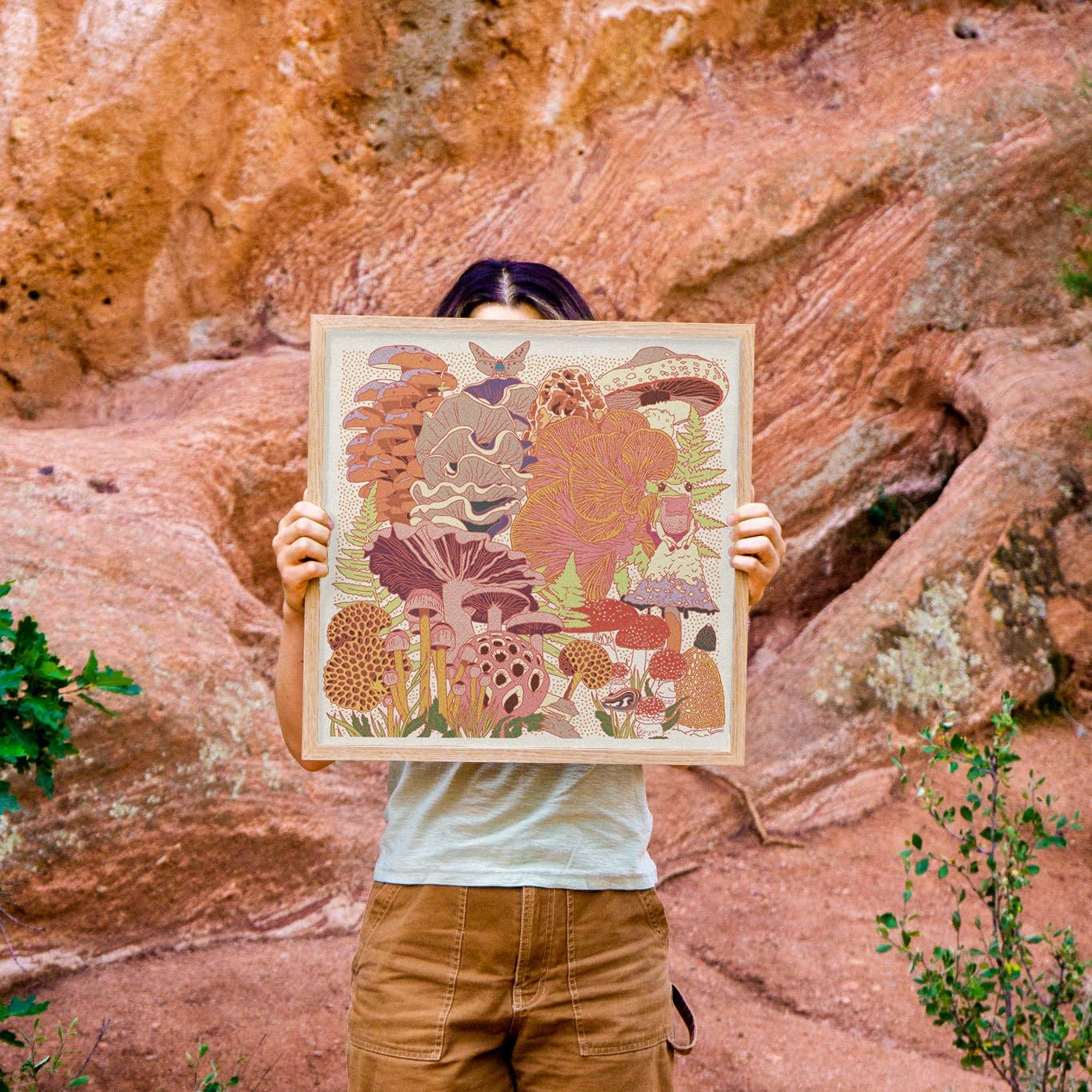 Mushroom Planet #3 12"x12" Print