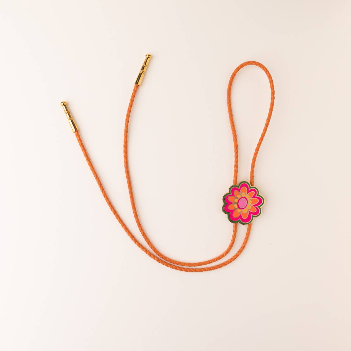 Golden Hearts Club - Bright Floral Bolo Tie