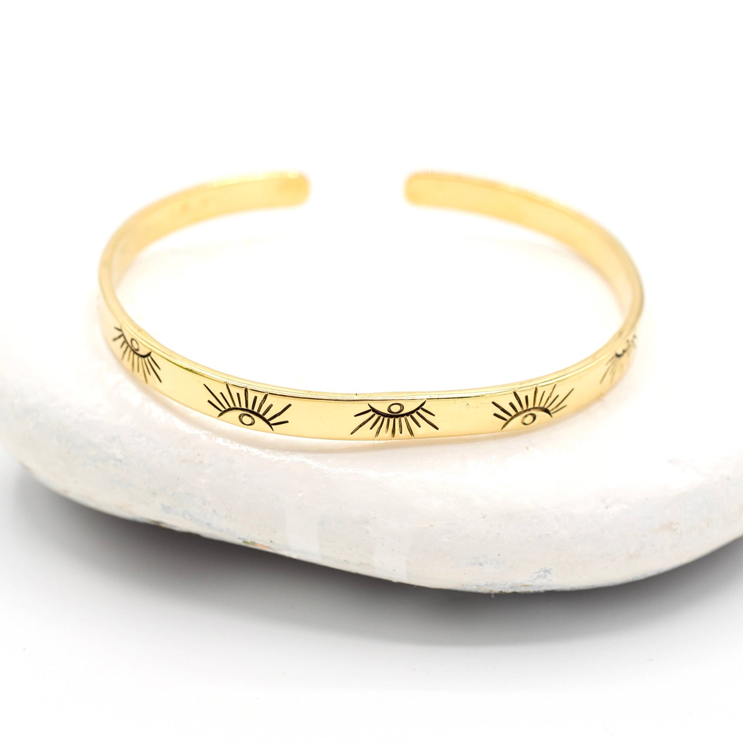 Brass Eye Bangle