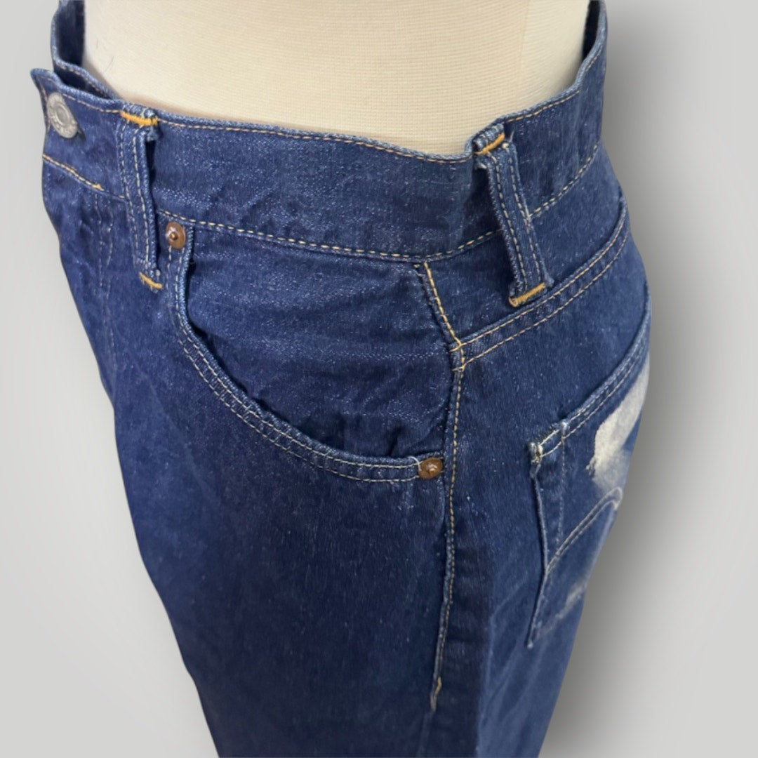 Vintage Levi's Big E 701 Women's Selvedge 1940s Full Hip Thigh 26" Waist XS sz 2