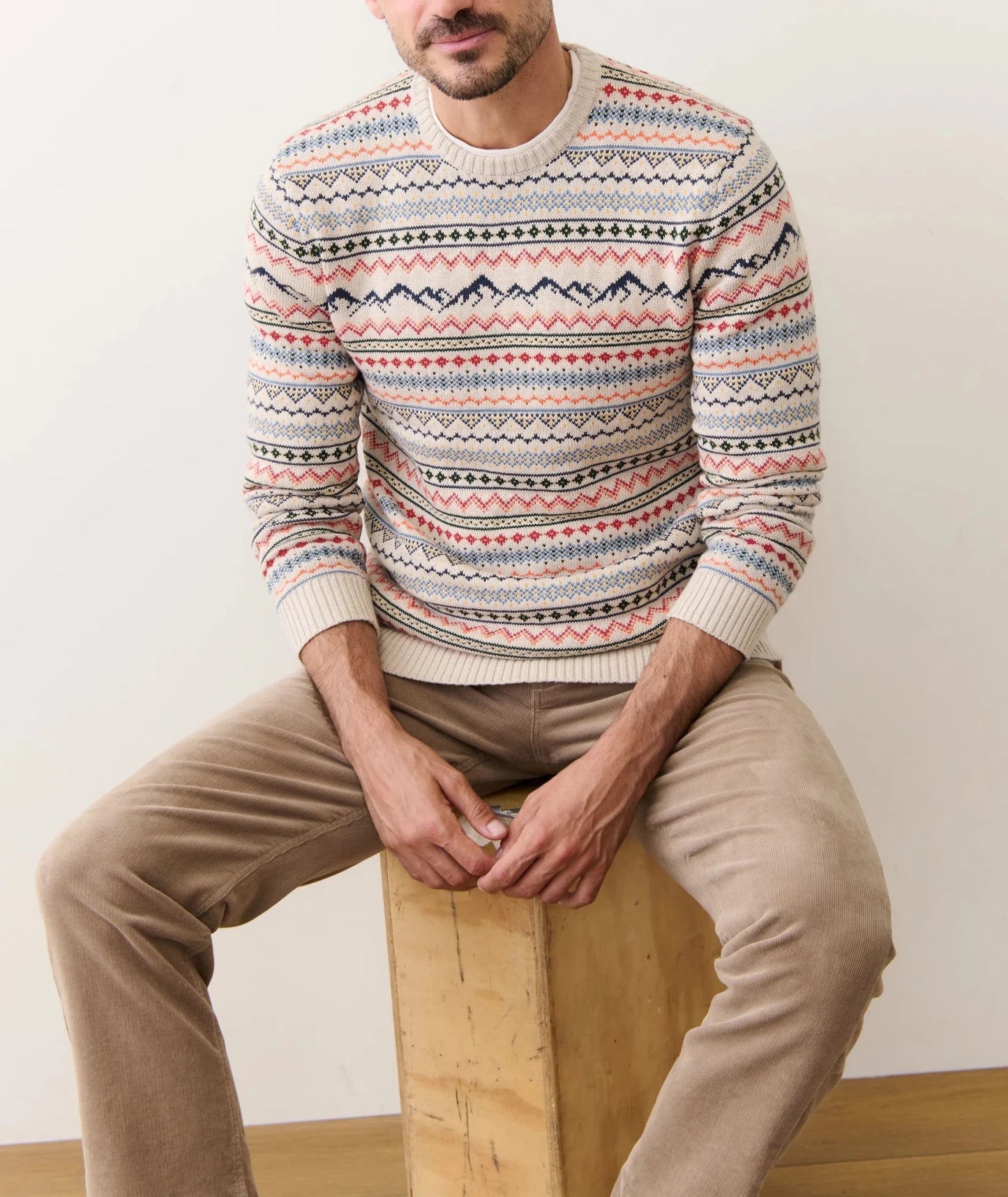 California Fair Isle Crew Sweater - MST GoodsMarine Layer