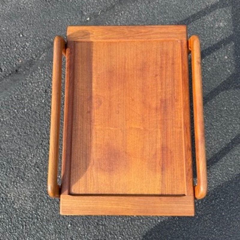 Vintage 1960s Teak MCMTeak Tea Bar Cart Trolley by Sika Mobler Rolling