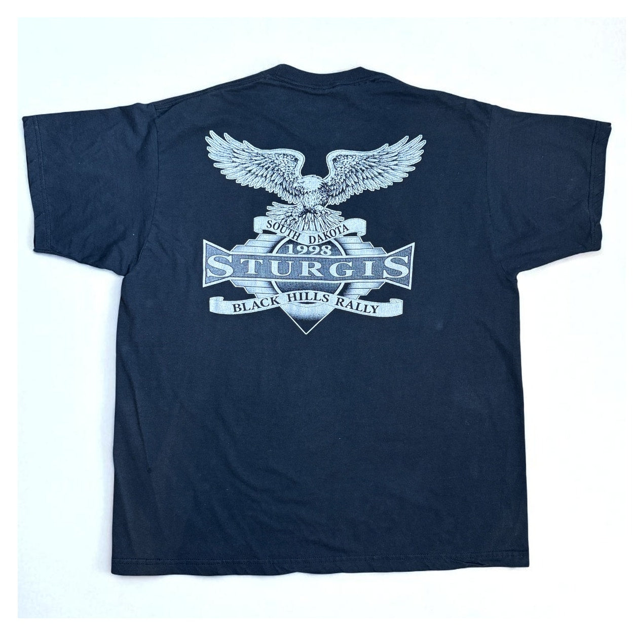 Vintage T-Shirt Bad to the Bone Sturgis 1998 Harley Davidson Biker Design XL