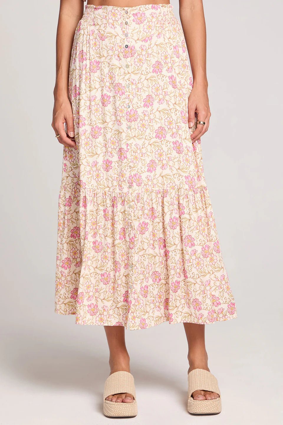Dagny Floral Midi Skirt - MST GoodsSaltwater Luxe