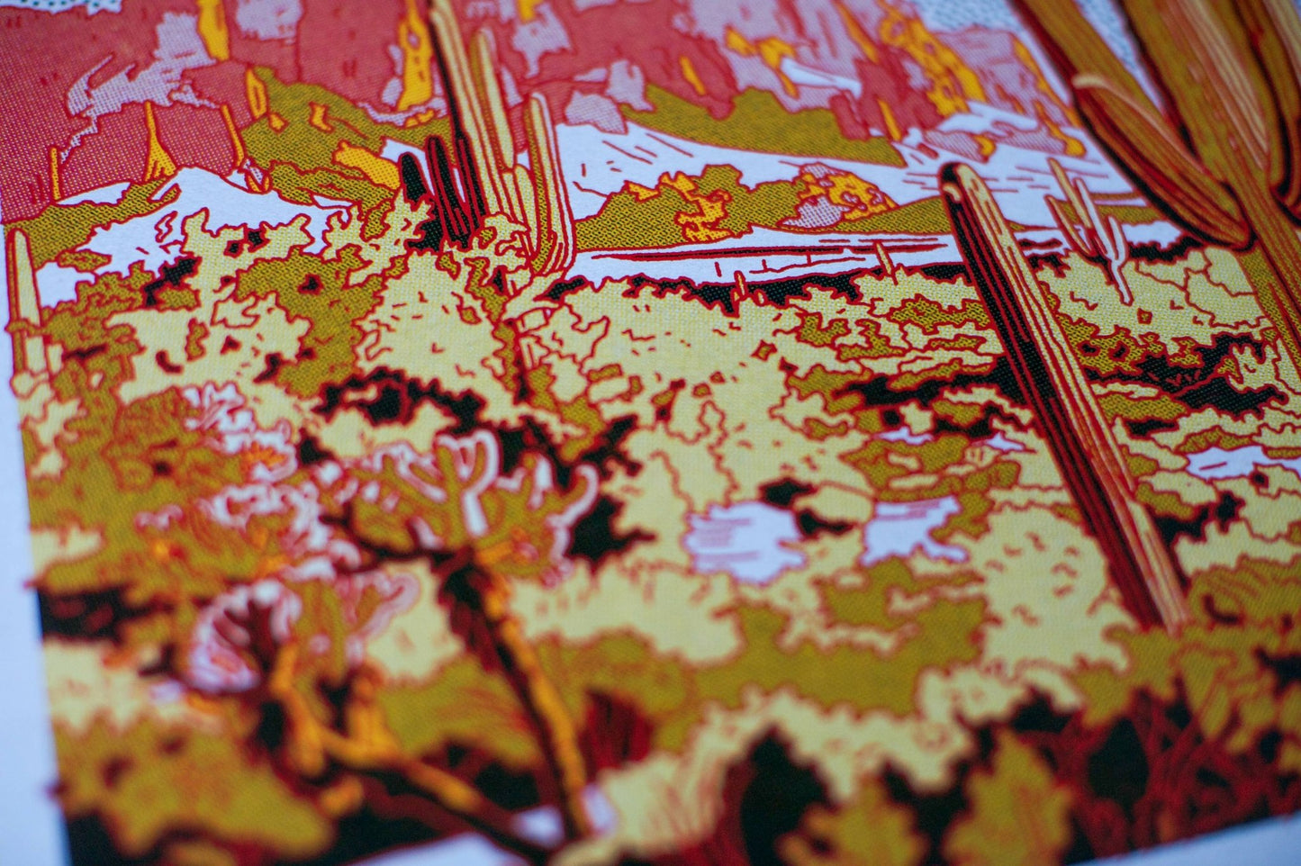 Desert Mountain 35 12x12 - MST GoodsArt PrintCaroline Clark