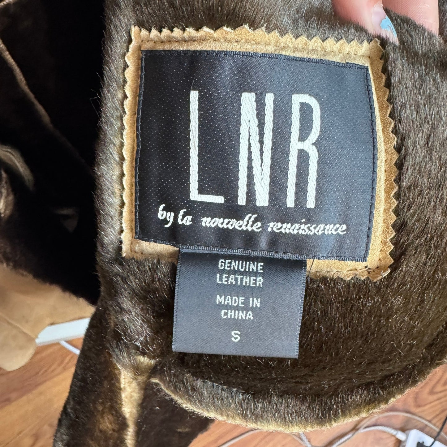 Vintage La Nouvelle Renaissance Coat Suede Long Raccoon Fur Trim Y2K Jacket
