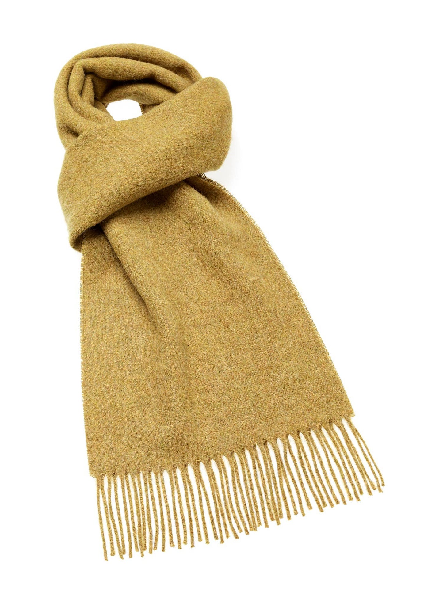 Black Plain Merino Lambswool Scarf