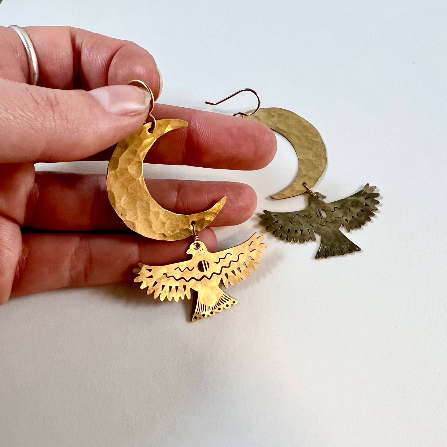 Handmade Night Wing Earrings