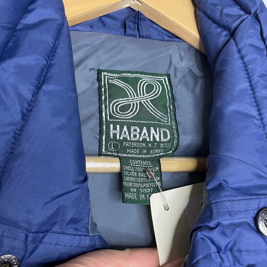 Vintage Haband Dark Blue Puffer Vest Men's Large 1980s