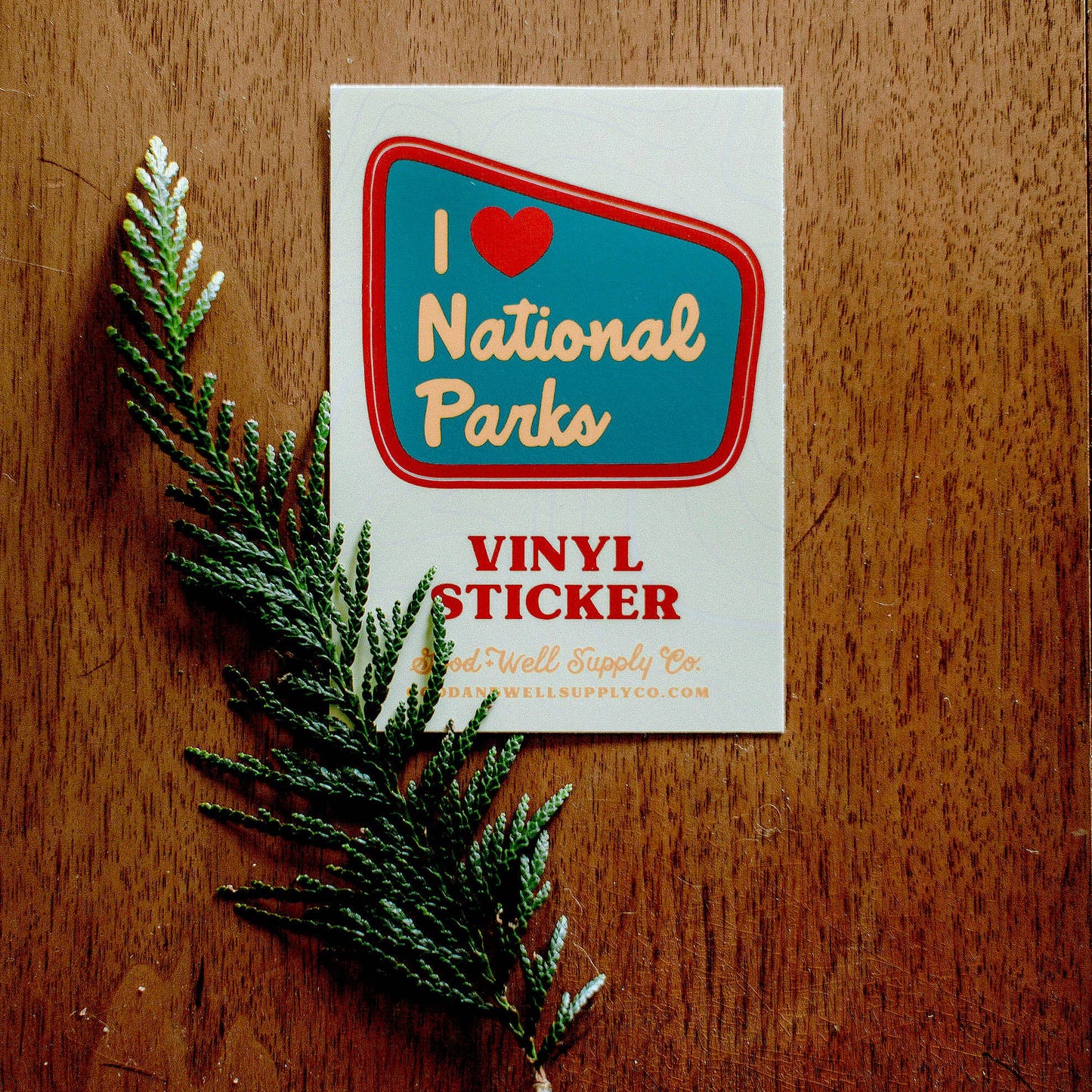 I Heart Parks Vinyl Sticker