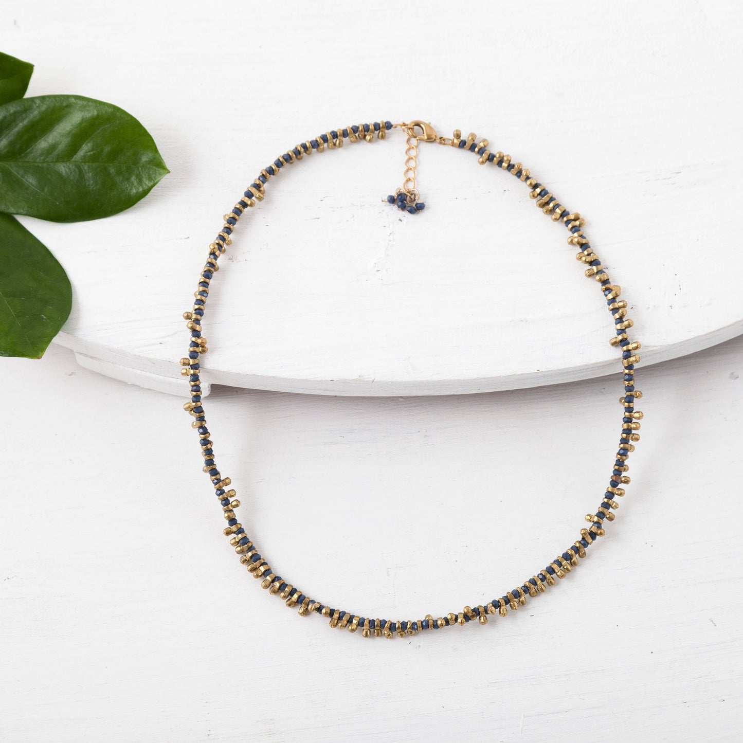 Brass Beaded Short Color Pop Necklace - Best Seller