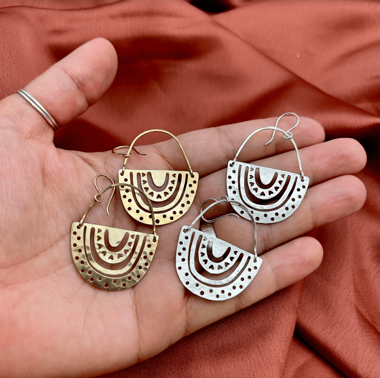 Handmade Ally Earrings | Rainbow | Pride | Non Profit - MST GoodsFluff Hardware