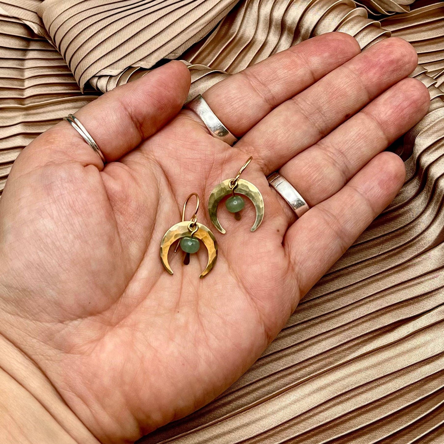 Handmade Crescent Earrings - MST GoodsFluff Hardware