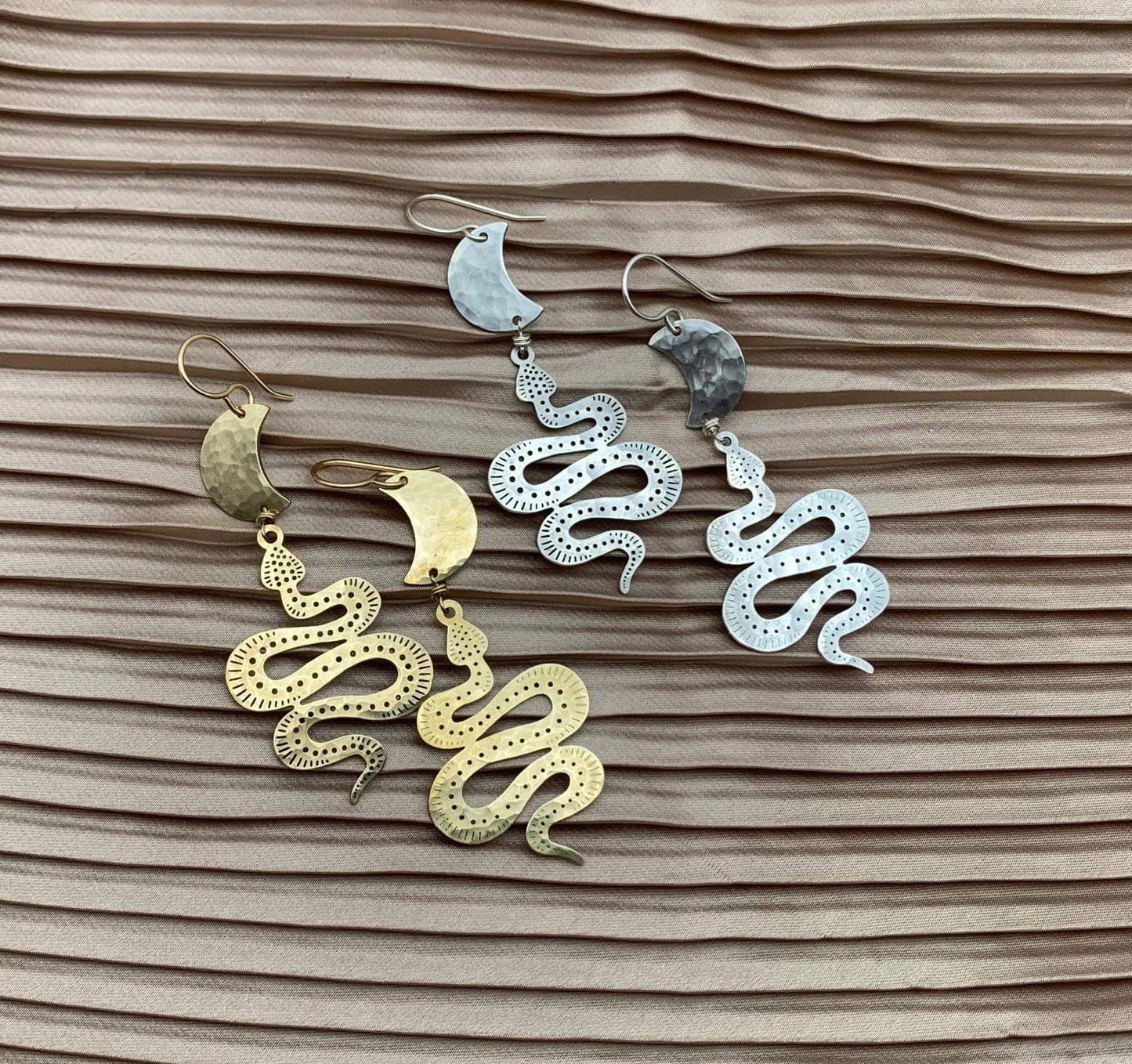 Handmade Serpentine Earrings - MST GoodsFluff Hardware