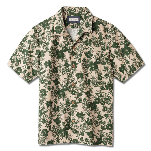 ace-rivington-warehouse Camp Shirt - Short Sleeve - Natural Map Small