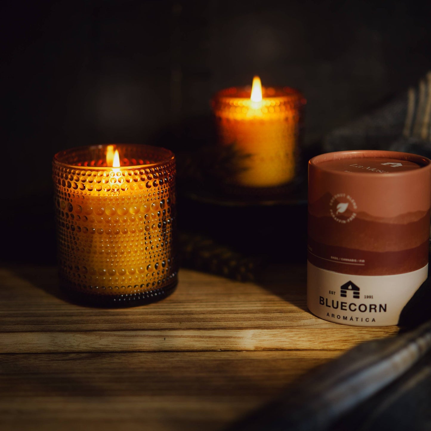 La Mesa Scented Candle - Basil & Fir - Coconut Wax - MST GoodsBluecorn Candles