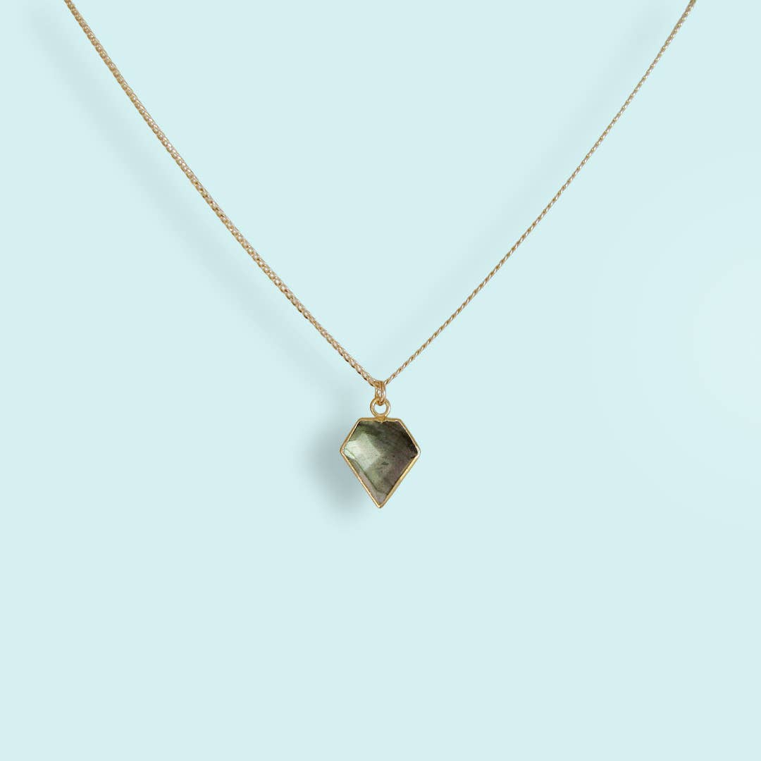Labradorite Pentagon Necklace - MST GoodsOrnamental Things