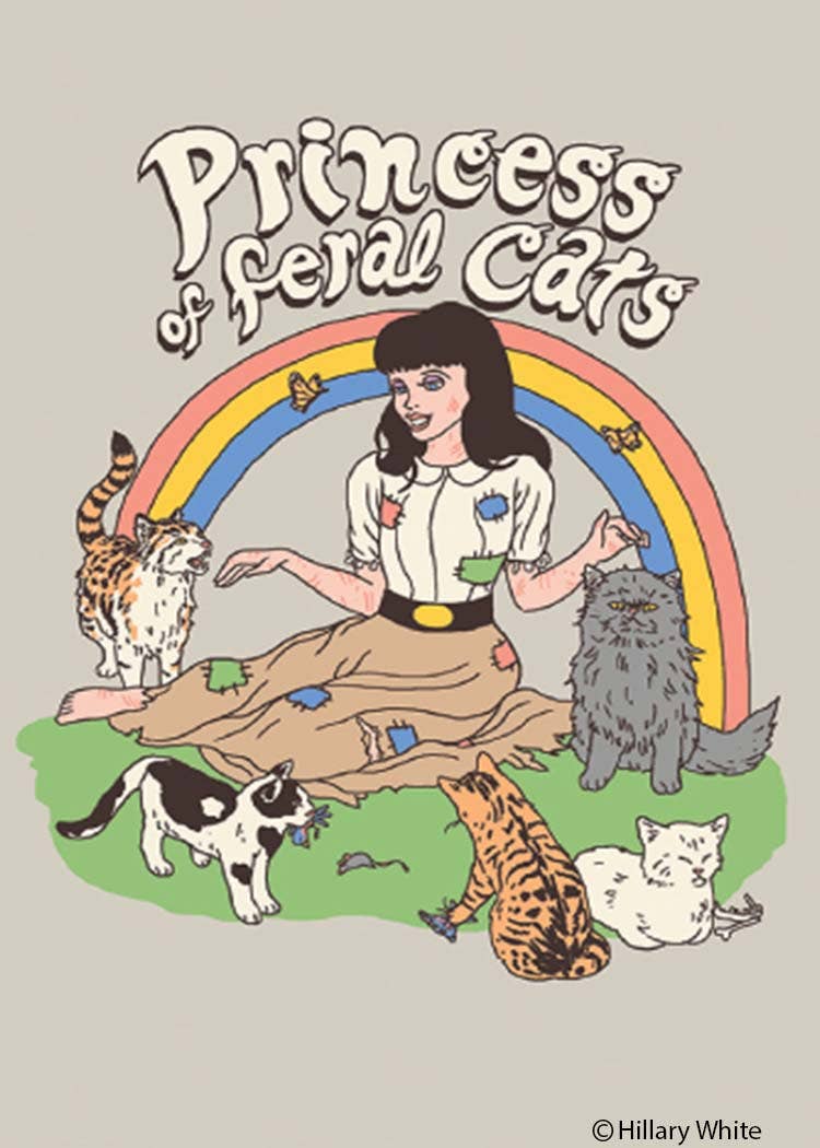 Magnet-Princess of feral cats - MST GoodsEphemera