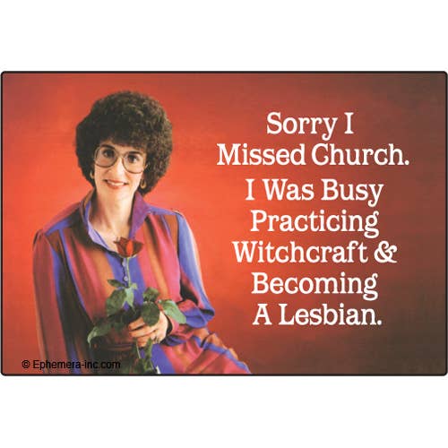 Magnet: Sorry I missed church. - MST GoodsEphemera