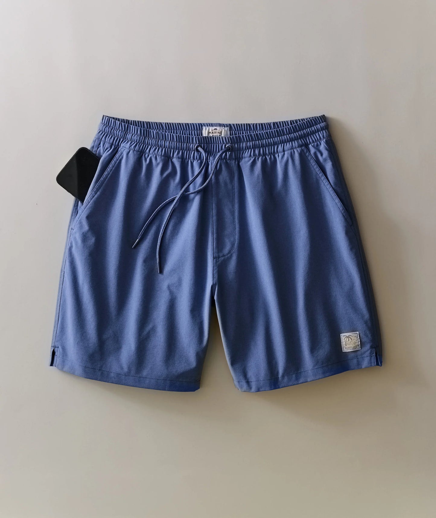 blue shorts