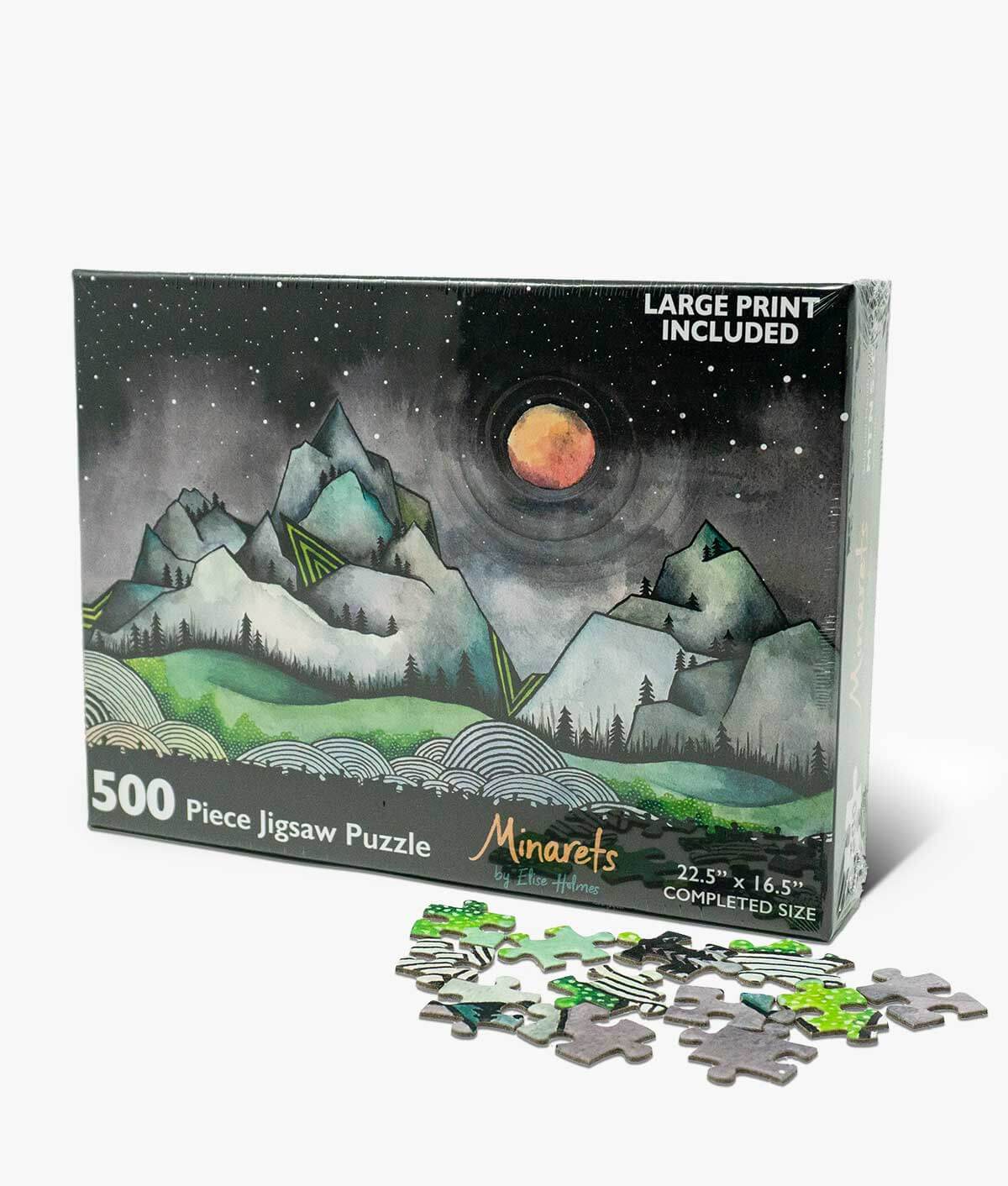 Minaret Mountains 500 Piece Puzzle