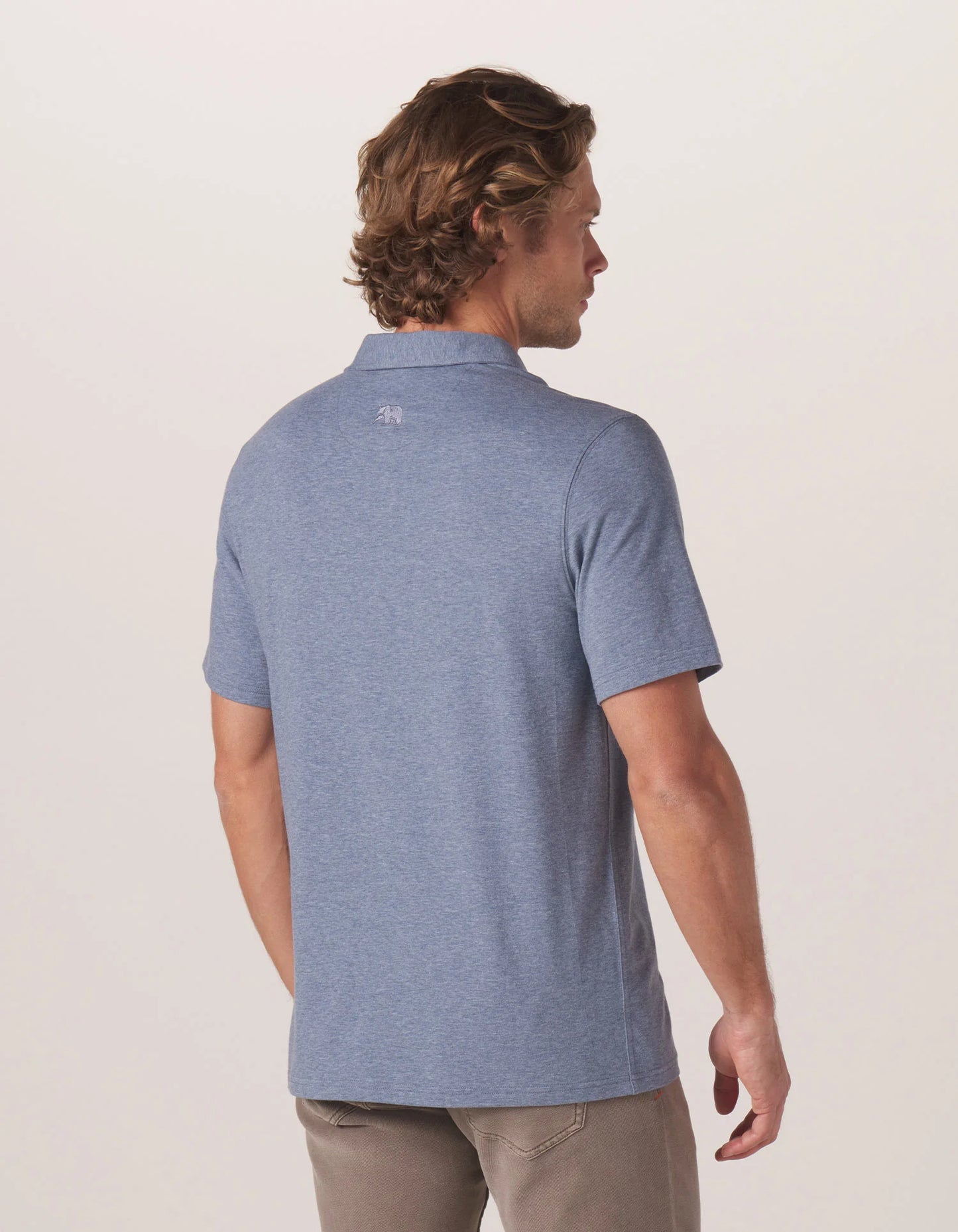 model-back-blue-denim-short-sleeved-button-up-mens-mstgoods.com