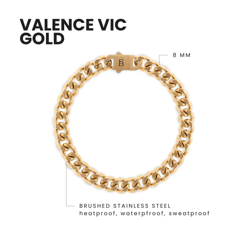 Valence Vic 8mm Chain Bracelet