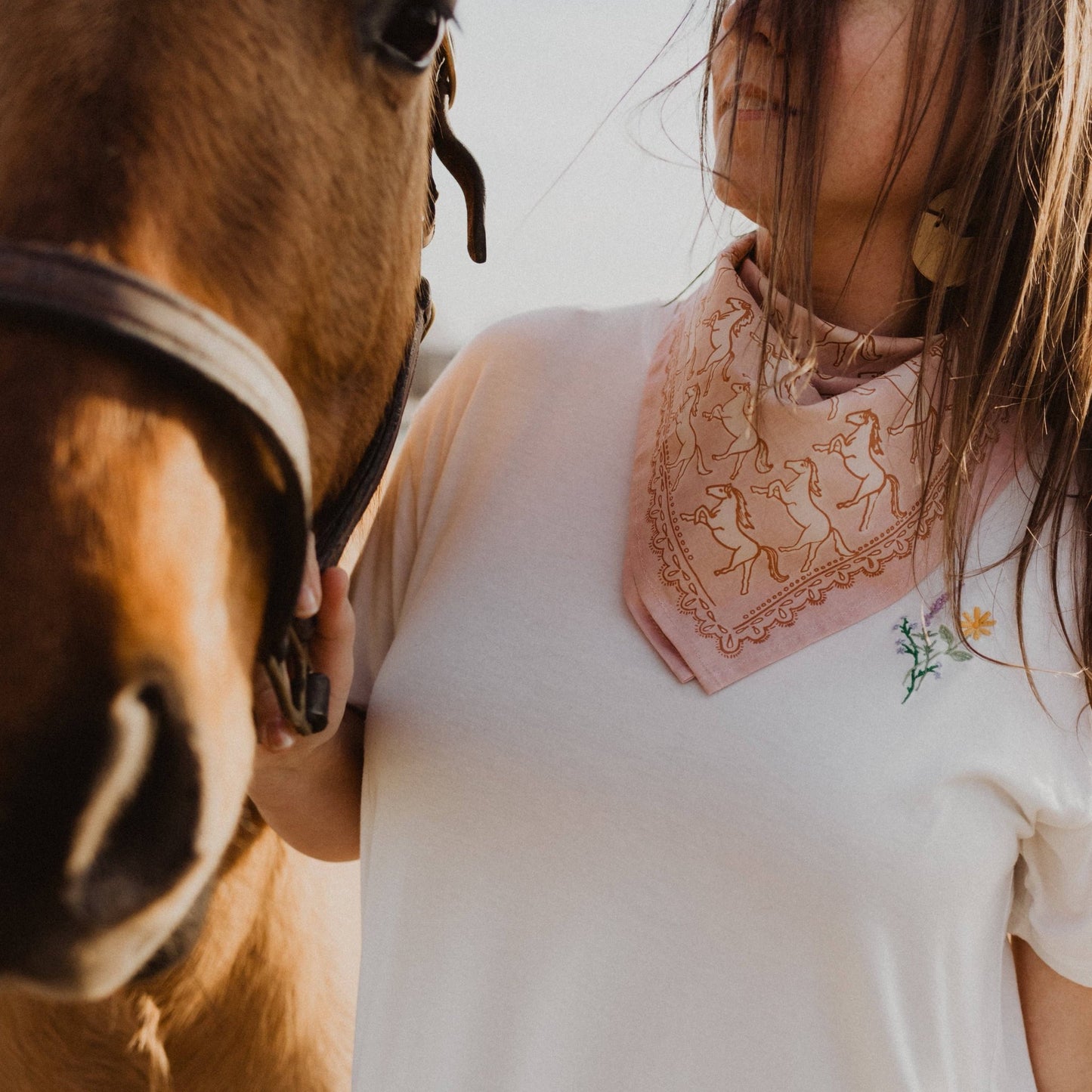 No. 062 Horses Bandana - MST GoodsHandker Bandanas