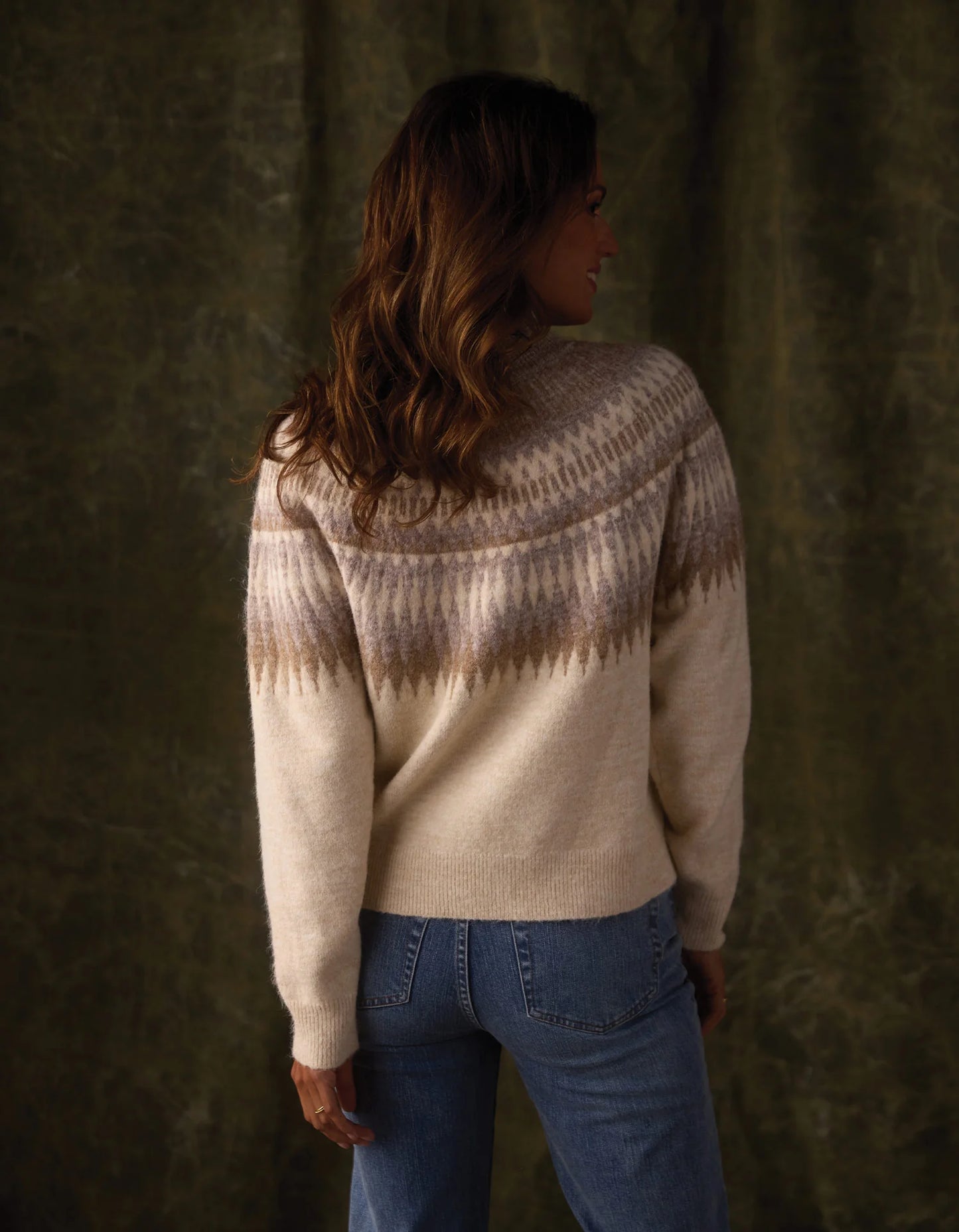 Nomad Fair Isle Sweater in Cream Multi