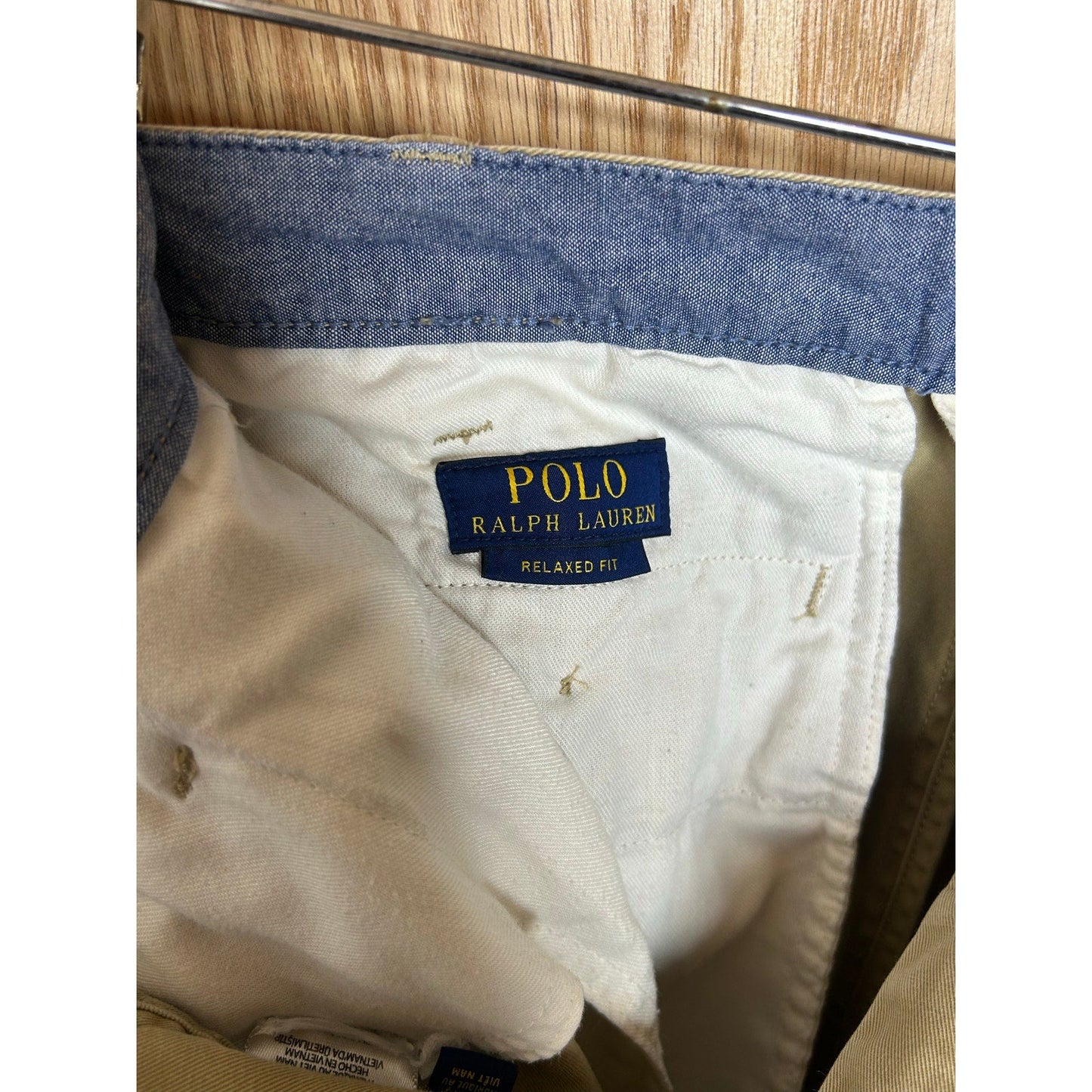 Relaxed Fit Polo Ralph Lauren Tan Men's Shorts Size 32 Khaki - MST GoodsPolo Ralph Lauren