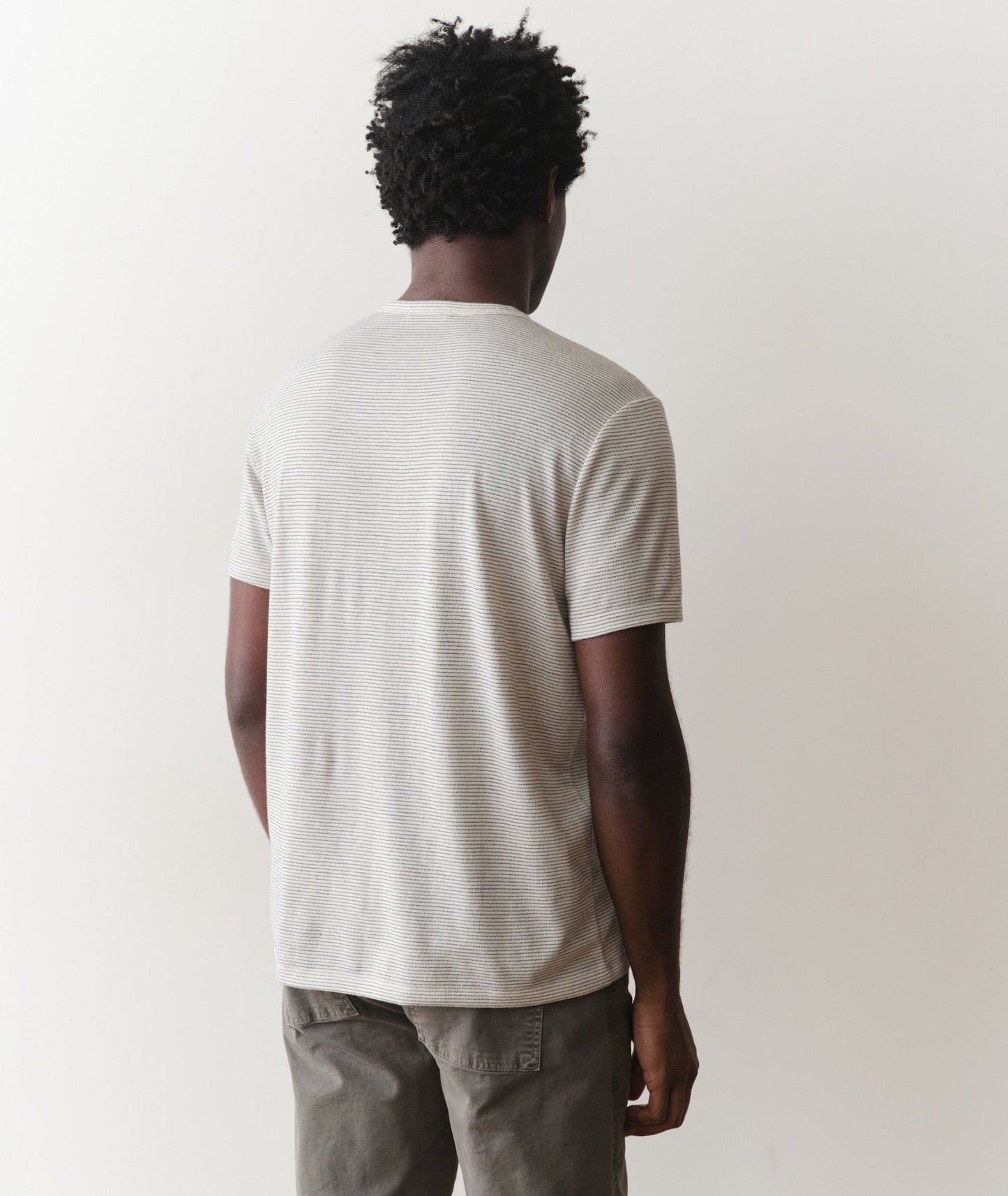 Signature Jacquard Crew Tee - MST GoodsMarine Layer