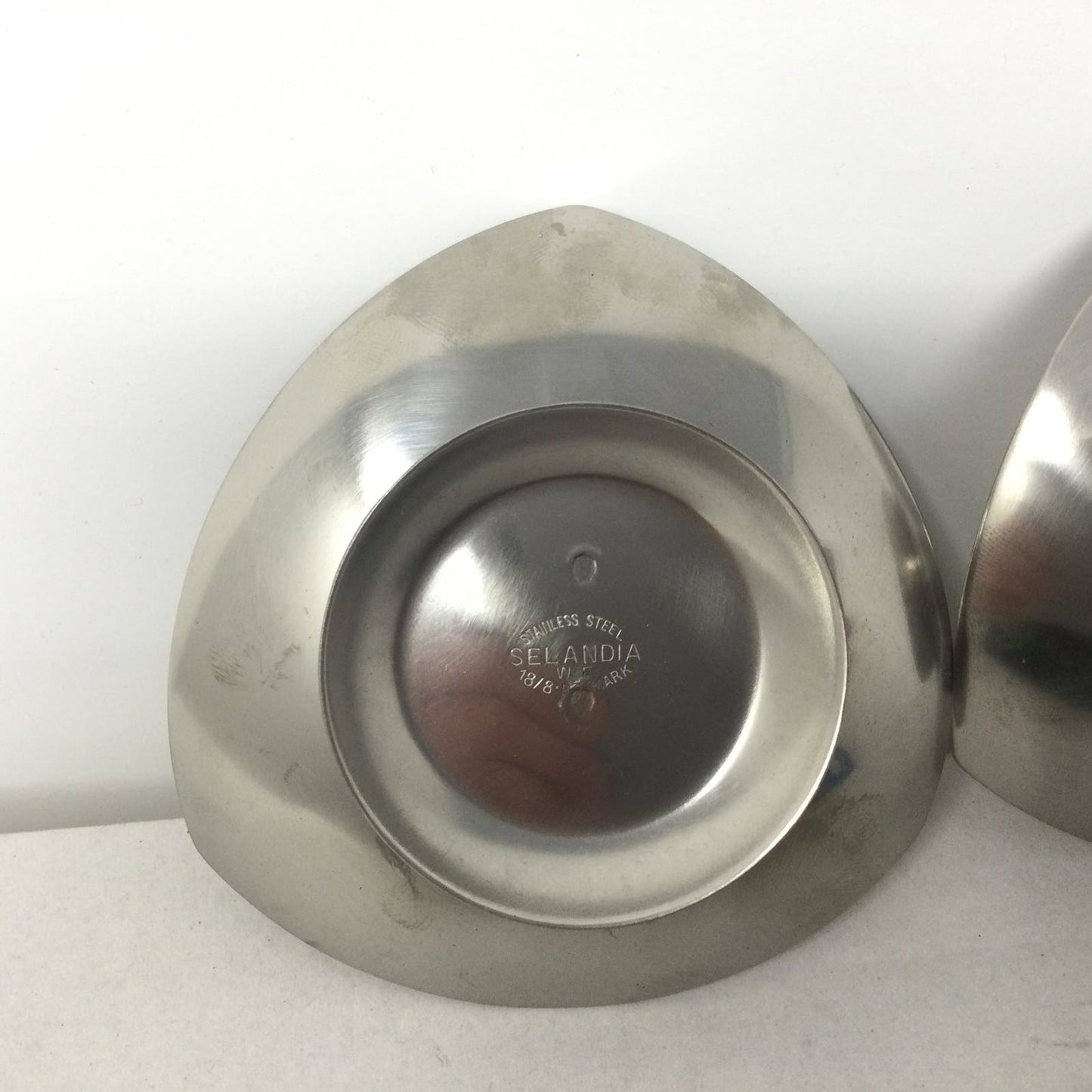 VTG NEW! Selandia Danish Candle Holders Stainless Steel Set NIB Mid Century